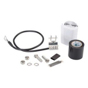 ANDREW / COMMSCOPE SG12-06B2A – Kit de Aterrizaje para Cable Coaxial 1/2" / Longitud 24" (2 ft) / Acero Inoxidable / Terminal Dual / MIL-STD e IEC