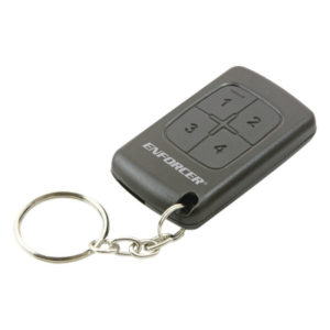 ENFORCER SECOLARM SK-919T4-GNQ – Transmisor tipo llavero / 4 canales / 315 MHz / Compatible con receptores SK-910R4Q / 1.25x2.19x0.31 pulg (31.5x55x8 mm)