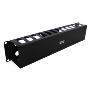 THORSMAN TH-ORG-2UR – Organizador de Cables Horizontal / 19" / 2UR / Acero Calibre 18 / Tapa PVC / 2.52' (30.24 in) de Profundidad