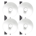 CAMBIUM NETWORKS FORCE-4625-4PACK – Kit de Radios Inalámbricos / Wi-Fi 6E / 1 Gbps / 25 dBi / 5925-7125 MHz / 1024-QAM / Latencia 2-3 ms