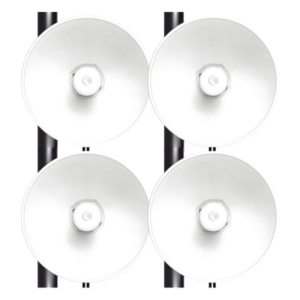 CAMBIUM NETWORKS FORCE-4625-4PACK – Kit de Radios Inalámbricos / Wi-Fi 6E / 1 Gbps / 25 dBi / 5925-7125 MHz / 1024-QAM / Latencia 2-3 ms