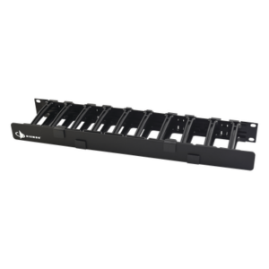 SIEMON HCM-4-1U – Organizador de Cable Horizontal / 19in Rack / 4in (0.33ft) Profundidad / 1UR / Puerta Doble Bisagra