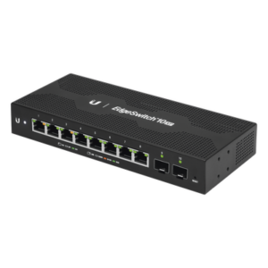 UBIQUITI ES-10XP – EdgeSwitch 10X Administrable de 8 Puertos Gigabit PoE Pasivo 24VDC + 2 Puertos SFP