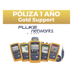 FLUKE NETWORKS GLD-CFP-Q-ADD – Póliza de Soporte Gold / 1 Año / Certificador de Fibra Óptica CFP-Q-ADD / Calibración Anual / Reparación y Reemplazo de Accesorios