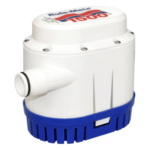RULE RM1500A – Bomba de Achique Automática / 1500 GPH / 12V CC / Altura 2.5 m (8.2 ft) / Interruptor Integrado / ABS Marítimo