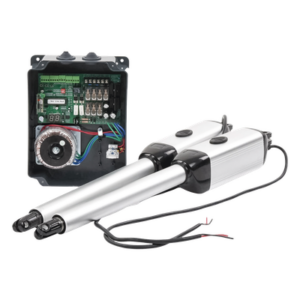 ACCESSPRO XBS-PK03 – Kit de Brazos para Portón Abatible / 2 Hojas / 3 m (9.8 ft) / 300 kg / IP55 / 50 Ciclos Diarios / Residencial