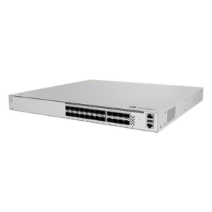 HUAWEI S620-16X8YZ – Switch Core Capa 3 / 16 puertos SFP 10 Gbps + 8 puertos SFP28 25 Gbps / Conmutación 1,120 Gbit/s / Reenvío 833 Mpps / iStack sin licenciamiento / Ruteo dinámico RIP/OSPF/BGP/IS-IS / Fuente AC/DC intercambiable / 1U