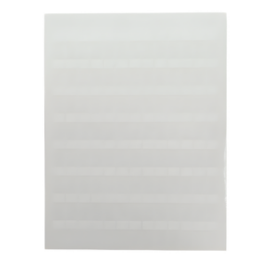 PANDUIT C379X030FJJ – Etiqueta para componente / 96.3 mm x 7.6 mm / 3.79 in x 0.3 in / Poliolefina / Blanco / Láser e inyección de tinta