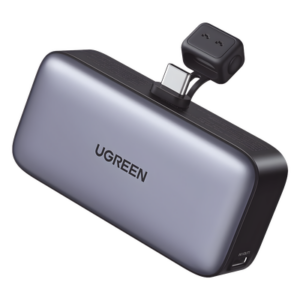 UGREEN 35338B – Power Bank / 5000 mAh / USB-C Integrado / 22.5W PD / Pantalla LED / Soporte Integrado