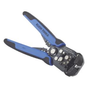 KLEIN TOOLS 110-61 – Pelacables Profesional / Ajuste Automático 10-20 AWG Sólido / 12-22 AWG Trenzado / Cable Romex 12/2 y 14/2 / Cortacables Integrado / HVAC y Termostatos