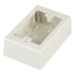 PANDUIT JBX3510IW-A – Caja de Pared Superficial / PVC Auto-extinguible / 5 x 3.26 x 1.62 in / Salidas 1/2-3/4-1 in / Blanco Mate