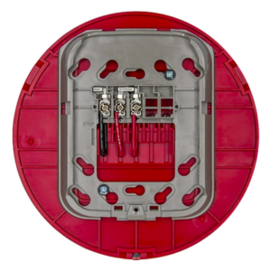 FIRE-LITE WAV-CRL – Base AV inalámbrica direccionable / Montaje en techo / Color rojo / Red malla Clase A / Serie L System Sensor / Paneles ES-200X, MS-9600