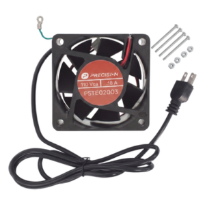 PRECISION PST-E02-003 – Ventilador Axial / 110 Vca / 120 x 120 x 38 mm / Cable NEMA 5-15P 1.6 m / Sellado / Incluye Tornillería