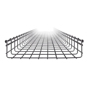 CHAROFIL CH-105-400EZ – Charola tipo malla / 105 mm peralte / 400 mm ancho / 3 m (9.84 ft) / Electro zinc 15-20 micras / 668 cables Cat6