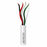 GENESIS 5474-5501 – Cable para Bocina / 4x16 AWG / 152 m (500 ft) / Libre de Oxígeno / Riser / Blanco