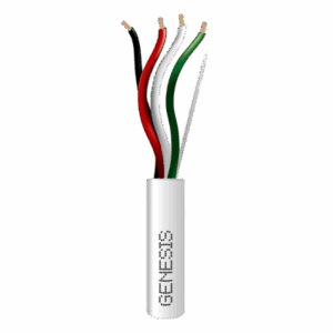 GENESIS 5474-5501 – Cable para Bocina / 4x16 AWG / 152 m (500 ft) / Libre de Oxígeno / Riser / Blanco
