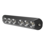 ECCO ED3705RB – Luz Auxiliar LED / 6 LEDs Rojo-Azul / 21 Patrones de Destello / SAE J595 Clase I / 12-24 VCC / IP Exterior-Interior