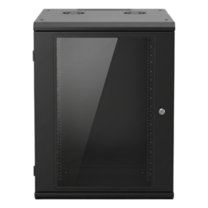 LINKEDPRO SR-19-16-GN3G – Gabinete de Pared 16U / 635 mm (25 in) Profundidad / Cristal Templado / Acero Reforzado / 100 kg Capacidad / Interior