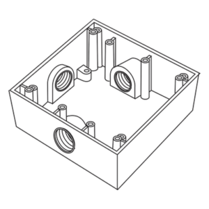 RAWELT RC-0503 – Caja de Conexión a Prueba de Intemperie / 3 Bocas 3/4" (19.05 mm) / Aluminio Diecast / IK09 / 492 cm³ / 0.395 kg