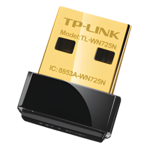TP-LINK TL-WN725N – Adaptador USB Wi-Fi / 150 Mbps / 2.4 GHz / 802.11n/g/b / Antena Interna / Nano