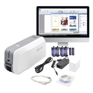IDP SMART51SK – Kit de Impresora de Tarjetas PVC / Una Cara / 300 dpi / USB / 100-200 Tarjetas / Windows, Mac, Linux
