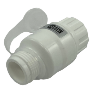 JABSCO 44411-0045 – Regulador de Presión de Agua en Línea / 45 psi (3.1 bar) / Codo Giratorio / Filtro Extraíble / GHT 3/4' / Calidad Alimentaria / 3' x 1.5' (7.6 cm x 3.8 cm)