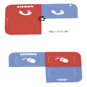 SIEMON Z-ICON-06B – Icono Ultramax para Identificación de Jacks, Color Azul, Bolsa con 100 Piezas