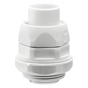 GEWISS DX-54-025 – Conector de Tubería Flexible a Caja / PVC Auto-Extinguible / 25 mm / IP55 / -24°C a 60°C / Universal Eléctrico y Telecomunicaciones