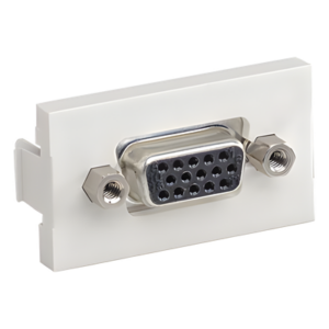 PANDUIT CHD15HDCIWY – Inserto Plano / Acoplador VGA Hembra-Hembra 15 Pines / ABS / Blanco Mate / 1.64' x 0.70' x 0.89'
