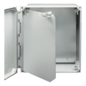 OPTEX GAB-FD3XX – Gabinete para exterior / IP66 NEMA 4X / Policarbonato UV / 14' x 12' x 6' / Riel DIN 35mm / Gestión de cables