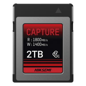 HIKSEMI by HIKVISION HS-CFE-E300/2T – CFexpress Tipo B / 2 TB / 1800 MB/s Lectura / 1600 MB/s Escritura / PCIe Gen 3×2 / 3D TLC NAND