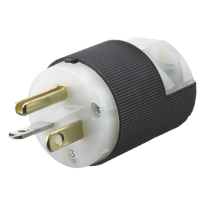 HUBBELL HUB-HBL5366C – Clavija de Entrada Recta / 20 A / 125 V / 2 Polos 3 Hilos / NEMA 5-20P / Grado Industrial-Comercial / -40°C a 75°C / 0.15 lb