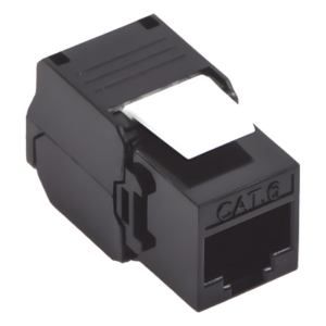 LINKEDPRO BY EPCOM LP-KJ-610-TTBK – Módulo Jack Keystone / Cat6 / Toolless / Terminación 180° / 1 Puerto / Sin Blindaje / Color Negro