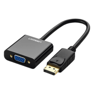 UGREEN 20415 – Adaptador DisplayPort a VGA / 1920x1200@60Hz / Chipset ANX9833 / Plug & Play / ABS Negro