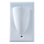 LINKEDPRO BY EPCOM LP-BW-WPS – Placa Pasa Muro / 111.2 x 66.7 mm / Cable hasta 10 mm / ABS Blanco / UL-94V-0 / Empotrable