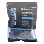 LINKEDPRO BY EPCOM LP-RKMT-001 – Kit de Montaje Rápido para Rack / Sin Tuercas Enjauladas / Carga 50 kg (110.2 lb) / 19 Pulgadas / 50 Piezas / Polímero Resistente