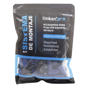 LINKEDPRO BY EPCOM LP-RKMT-001 – Kit de Montaje Rápido para Rack / Sin Tuercas Enjauladas / Carga 50 kg (110.2 lb) / 19 Pulgadas / 50 Piezas / Polímero Resistente