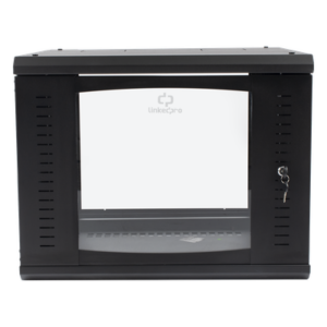 LINKEDPRO BY EPCOM SR-1909-GAP-V4 – Gabinete de Pared Abatible / Rack 19" 9U / Cristal Templado / Carga 45 kg / Ventilación Preparada