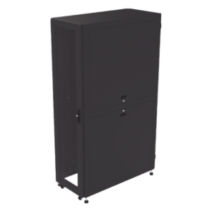 LINKEDPRO BY EPCOM LP-60120-45U-R2 – Gabinete de Piso para Telecomunicaciones / 45 UR / 1200 mm (3.94 ft) Profundidad / Carga 1300 kg / Puerta con Cristal Templado / 4 Postes Ajustables