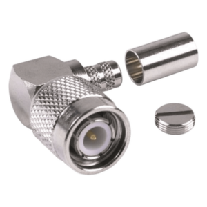 RF INDUSTRIES,LTD RFT-1218-X – Conector TNC Macho / Ángulo Recto / RG-8/X / LMR-240 / Níquel / Oro / Teflón