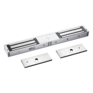 AccessPRO MAG1200DLED – Chapa Magnética Doble para Aplicación en Puertas de Doble Hoja. 1200 lbs(x 2). LED