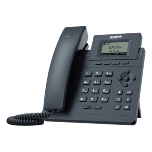 YEALINK SIP-T30P – Teléfono IP Empresarial / Pantalla LCD 2.3" / 1 Cuenta VoIP / Dual Ethernet 10/100 Mbps / PoE / Conferencia 5 Participantes