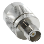 RF INDUSTRIES,LTD RFT-1233 – Adaptador RF en Línea / TNC Hembra a N Macho / Cuerpo Bronce Niquelado / Contacto Oro / Aislante Teflón