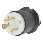 HUBBELL HUB-HBL-2611 – Clavija Industrial con Bloqueo de Media Vuelta / 30 A 125 V CA / 2 Polos 3 Hilos / NEMA L5-30P / 2.75 in (0.23 ft) Alto