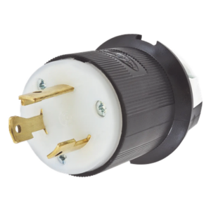 HUBBELL HUB-HBL-2611 – Clavija Industrial con Bloqueo de Media Vuelta / 30 A 125 V CA / 2 Polos 3 Hilos / NEMA L5-30P / 2.75 in (0.23 ft) Alto