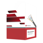 PRECISION PSC-CAT5EXT – Bobina de Cable UTP Cat5e / 4 Pares / 305 m (1000 pies) / 24 AWG / 100% Cobre / LDPE Anti-UV / Exterior