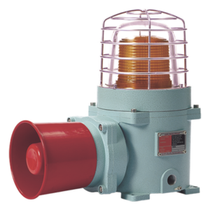 QLIGHT SESAL-WS-24-A-ATEX – Combinación de baliza LED ámbar con sirena electrónica / 120 dB / ATEX / IP66 / 24 VCD / Zonas peligrosas