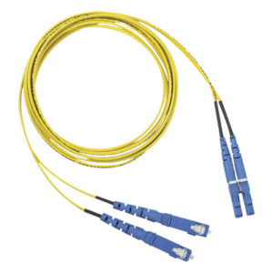 PANDUIT F92ERLNSNSNM001 – Jumper de Fibra Óptica / Monomodo OS2 9/125 / LC-SC Duplex / OFNR Riser / 1 m (3.28 pies) / Amarillo
