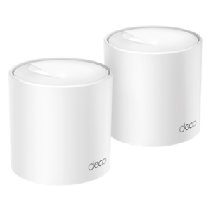 TP-LINK DECOX50-PRO-2PACK – Sistema Mesh Wi-Fi 6 / AX3000 Mbps / 3 Puertos Gigabit WAN/LAN Auto-Detección / 2 Antenas Internas / Administración App Móvil / HomeShield