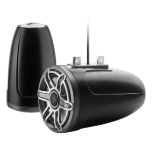 JL AUDIO 10-03279-00 – Bocina Marina Coaxial Serie M6 / 7.7 Pulgadas / Woofers Optimizados DMA / Tweeters de Cúpula de Seda / Montaje Tubular o Superficie / Iluminación LED RGB Transflective / Certificación UV y Niebla Salina